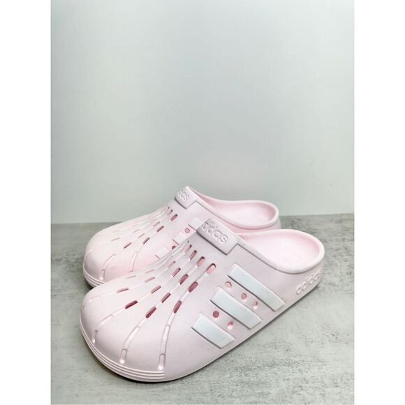 Adidas Adilette Clog Slide Sandals Pink Tint Size 10 Mens Slip On Slides - Picture 4 of 9